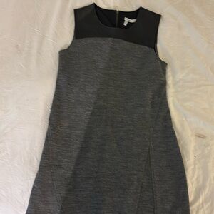 Derek Lam 10 Crosby sleeveless tunic with leather shoulders